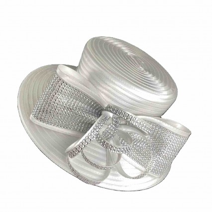 new fashion women rhinestone bowknot satin Kentucky Derby Dress Cloche sun Hat Tea Party Wedding white church hats for women new fashion women rhinestone bowknot satin Kentucky Derby Dress Cloche sun Hat Tea Party Wedding white church hats for women