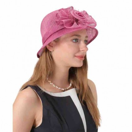 pink sinamay formal hats Kentucky Derby Dress Fascinator Floral Tea Party Wedding hat women church hats wholesale pink sinamay formal hats Kentucky Derby Dress Fascinator Floral Tea Party Wedding hat women church hats wholesale
