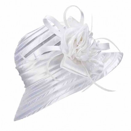 wholesale fashion Women sun hat wide brim kentucky derby hats satin breathable women white churches hats wholesale fashion Women sun hat wide brim kentucky derby hats satin breathable women white churches hats