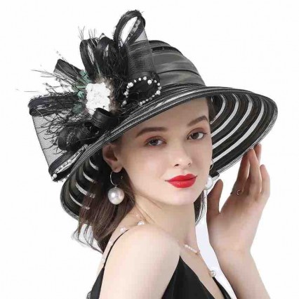 wholesale fashion Women sun hat wide brim Kentucky Derby satin Church wedding Party fascinators and hats ladies fancy hats wholesale fashion Women sun hat wide brim Kentucky Derby satin Church wedding Party fascinators and hats ladies fancy hats