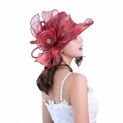 women ladies Church hat Kentucky Derby Dress Cloche sun Hat Fascinator Floral Tea Party Wedding organza hats women ladies Church hat Kentucky Derby Dress Cloche sun Hat Fascinator Floral Tea Party Wedding organza hats