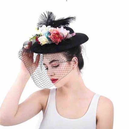 Women's Kentucky Derby hat sinamay Church Wedding Cocktail Tea Party headwear fascinators for women formal hats Women's Kentucky Derby hat sinamay Church Wedding Cocktail Tea Party headwear fascinators for women formal hats