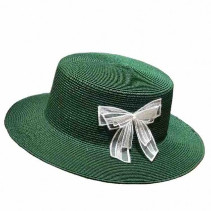 2024 new women Sun Hat Flat Top boater hat with bowknot Summer Beach fedora paper straw panama hats wholesale 2024 new women Sun Hat Flat Top boater hat with bowknot Summer Beach fedora paper straw panama hats wholesale