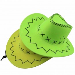 Felt Cowgirl Hats for Women Men Adjustable Neck Draw String Dress-Up Parties Play Costume Accessories green cowboy hat woman  Felt Cowgirl Hats for Women Men Adjustable Neck Draw String Dress-Up Parties Play Costume Accessories green cowboy hat woman