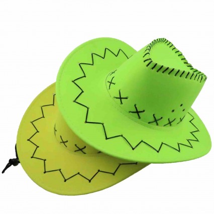 Felt Cowgirl Hats for Women Men Adjustable Neck Draw String Dress-Up Parties Play Costume Accessories green cowboy hat woman Felt Cowgirl Hats for Women Men Adjustable Neck Draw String Dress-Up Parties Play Costume Accessories green cowboy hat woman