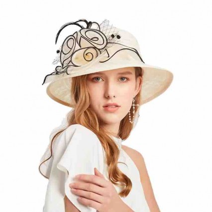 packable ladies wide brim Kentucky Derby Racing Horse Organza Dress Party Occasion hat cheap church hats for women packable ladies wide brim Kentucky Derby Racing Horse Organza Dress Party Occasion hat cheap church hats for women