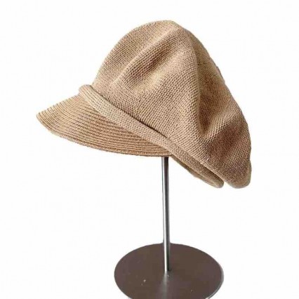 2024 new women ladies knitted paper straw brim newsboy hat UV protection beach sun hats beret knight cap 2024 new women ladies knitted paper straw brim newsboy hat UV protection beach sun hats beret knight cap