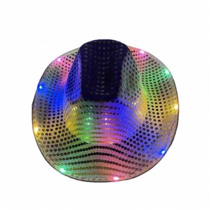 new fashion men women unisex glowing cowboy hat LED light up flashing sequins cowgirl hat western party club cowboy hats new fashion men women unisex glowing cowboy hat LED light up flashing sequins cowgirl hat western party club cowboy hats
