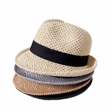 new men Women UPF50+ protection paper straw short brim Panama Hat Fedora Beach Sun Hats new men Women UPF50+ protection paper straw short brim Panama Hat Fedora Beach Sun Hats