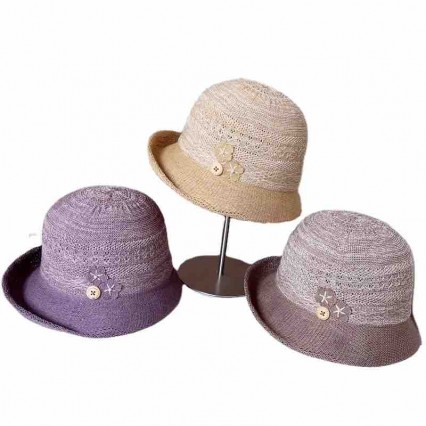 paper straw Bucket Hat Women Handmade Knit crochet floral hat Summer Foldable Knitted Bucket Hats for Women Trendy Cute paper straw Bucket Hat Women Handmade Knit crochet floral hat Summer Foldable Knitted Bucket Hats for Women Trendy Cute