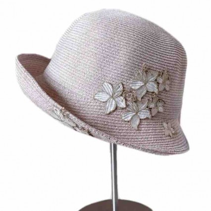 2024 new ladies women Sun Hats embroidery flowers paper Straw brim roll up beach sunscreen cloche hat 2024 new ladies women Sun Hats embroidery flowers paper Straw brim roll up beach sunscreen cloche hat