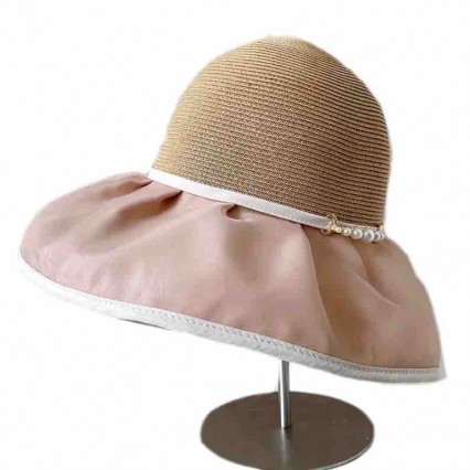 2024 new ladies women Sun Hats paper Straw polyester wide brim split back beach hat cloche bucket hat for Travel Outdoor 2024 new ladies women Sun Hats paper Straw polyester wide brim split back beach hat cloche bucket hat for Travel Outdoor