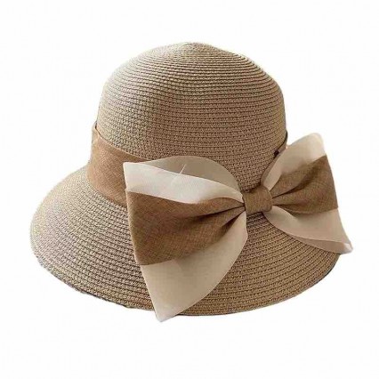 2024 new ladies women Sun Hats paper Straw wide brim beach hat cloche hat with big bowknot for Travel Outdoor 2024 new ladies women Sun Hats paper Straw wide brim beach hat cloche hat with big bowknot for Travel Outdoor