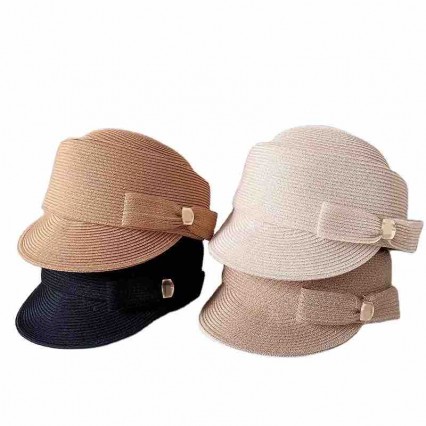 2024 new women ladies paper straw newsboy hat UV protection beach sun hats beret knight cap 2024 new women ladies paper straw newsboy hat UV protection beach sun hats beret knight cap
