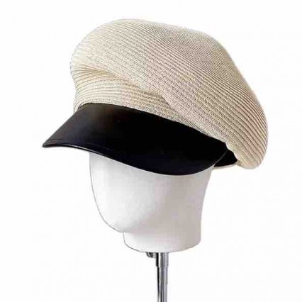 2024 new women ladies paper straw newsboy hat UV protection beach sun hats beret with leather brim 2024 new women ladies paper straw newsboy hat UV protection beach sun hats beret with leather brim