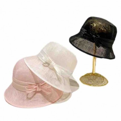 sinamay formal hats Kentucky Derby Dress Fascinator bowknot Tea Party Wedding hat for woman lady luxury for church