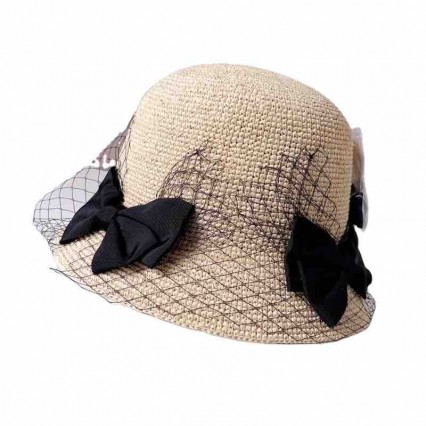 2024 new ladies women Sun Hats crochet raffia Straw wide brim beach hat with bowknots cloche hat for Travel Outdoor 2024 new ladies women Sun Hats crochet raffia Straw wide brim beach hat with bowknots cloche hat for Travel Outdoor