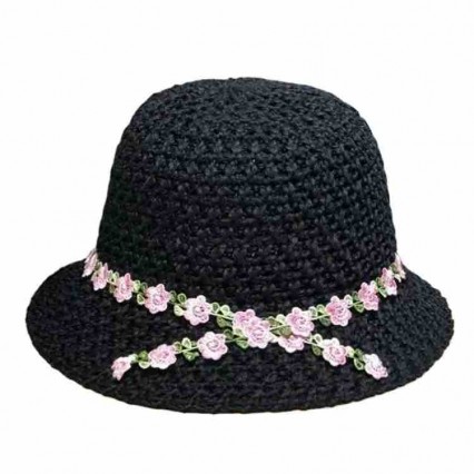 2024 new women Sun Hats paper Straw floral wide brim beach hat for women crochet cloche hat for Travel Outdoor 2024 new women Sun Hats paper Straw floral wide brim beach hat for women crochet cloche hat for Travel Outdoor