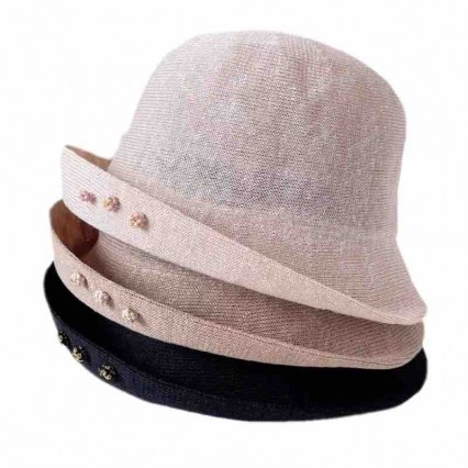 2024 new women Sun Hats paper Straw wide brim beach hat for women with pearls cloche hat for Travel Outdoor 2024 new women Sun Hats paper Straw wide brim beach hat for women with pearls cloche hat for Travel Outdoor