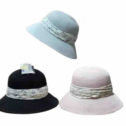 2024 new women Sun Hats paper Straw wide brim beach hat for women with printed ribbon cloche hat for Travel Outdoor 2024 new women Sun Hats paper Straw wide brim beach hat for women with printed ribbon cloche hat for Travel Outdoor