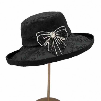 wholesale fashion women lady girls jacquard bucket floppy hats Fisherman Hat Travel beach sun hat with rhinestone bowknot wholesale fashion women lady girls jacquard bucket floppy hats Fisherman Hat Travel beach sun hat with rhinestone bowknot