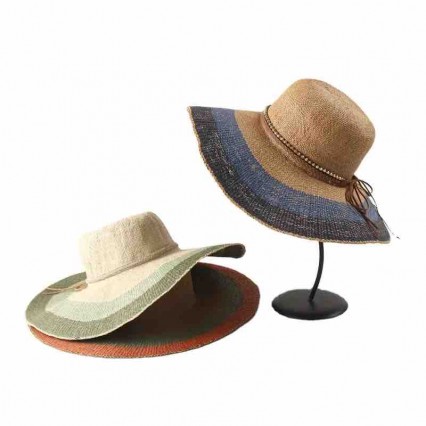 women Sun Hats floppy flounce Wide Brim packable stripe Straw beach hat for women cloche hat for Travel Outdoor women Sun Hats floppy flounce Wide Brim packable stripe Straw beach hat for women cloche hat for Travel Outdoor