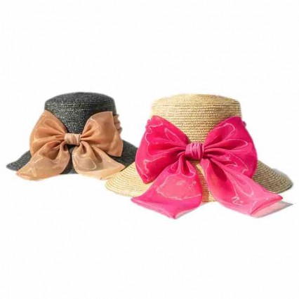 2024 new women Sun Hats paper Straw wide brim beach hat for women with big bowknot cloche hat for Travel Outdoor 2024 new women Sun Hats paper Straw wide brim beach hat for women with big bowknot cloche hat for Travel Outdoor