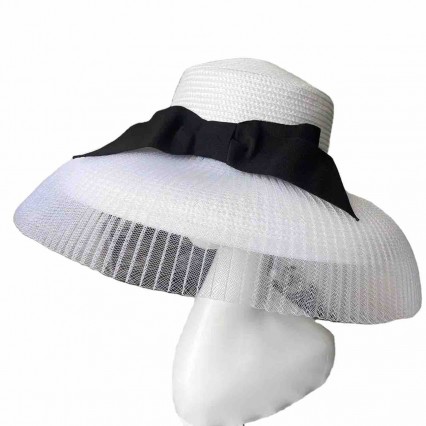2024 new women Sun Hats paper Straw wide brim beach hat for women with big bowknot cloche hat for Travel Outdoor 2024 new women Sun Hats paper Straw wide brim beach hat for women with big bowknot cloche hat for Travel Outdoor