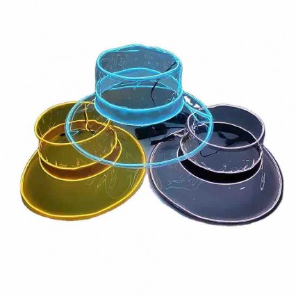 men Women unisex fashion Casual party camp transparent PVC led Fishing Bucket rain hats Travel Outdoor hiking fisherman Hat men Women unisex fashion Casual party camp transparent PVC led Fishing Bucket rain hats Travel Outdoor hiking fisherman Hat