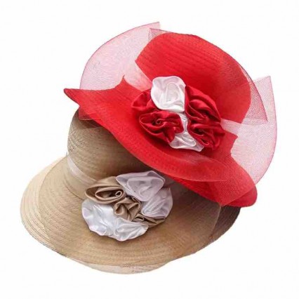 wholesale fashion packable wide brim kentucky derby hats satin breathable Church wedding fascinators sun hats for women summer wholesale fashion packable wide brim kentucky derby hats satin breathable Church wedding fascinators sun hats for women summer