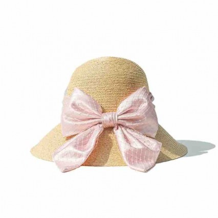 women Sun Hats Wide Brim raffia Straw beach hat for women with big satin bowknot cloche hat for Travel Outdoor women Sun Hats Wide Brim raffia Straw beach hat for women with big satin bowknot cloche hat for Travel Outdoor