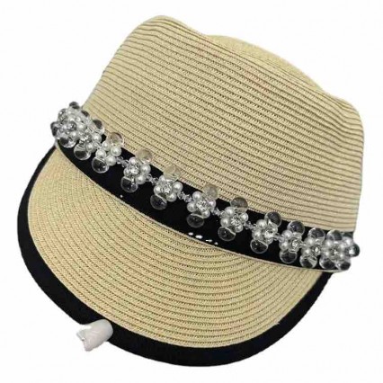 fashion chic women ladies jeweled paper straw Knight cap baseball hat UV protection beach sun berets fashion chic women ladies jeweled paper straw Knight cap baseball hat UV protection beach sun berets