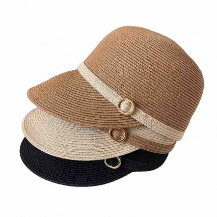 ready to ship spring and summer leisure simple paper straw beach baseball cap golf hat Equestrian hat ready to ship spring and summer leisure simple paper straw beach baseball cap golf hat Equestrian hat