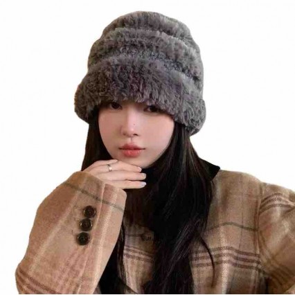 Winter artificial colorful Fluffy Plush beanie Hat Thick fuzzy bucket hat Cap for Skiing Cycling Camping Hiking Winter artificial colorful Fluffy Plush beanie Hat Thick fuzzy bucket hat Cap for Skiing Cycling Camping Hiking