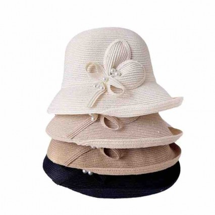 women Sun Hats paper Straw beach hat for women with flowers cloche hat for Travel Outdoor women Sun Hats paper Straw beach hat for women with flowers cloche hat for Travel Outdoor