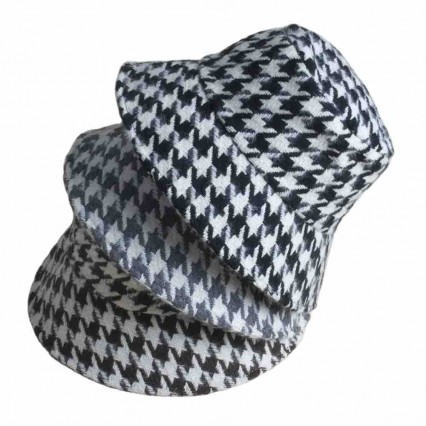 autumn winter Classic Houndstooth Print Bucket Hat for Women Stylish Fisherman Sun Cap Vintage Winter Fall Dress autumn winter Classic Houndstooth Print Bucket Hat for Women Stylish Fisherman Sun Cap Vintage Winter Fall Dress