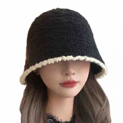 3 colors Classic women winter warm fleece bucket hat Stylish beanie cap hats 3 colors Classic women winter warm fleece bucket hat Stylish beanie cap hats