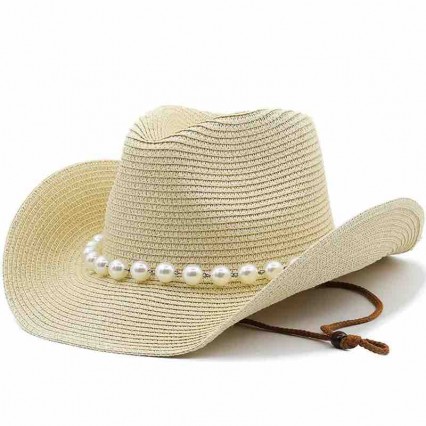fashion summer handmade paper straw cowboy hat womens cowgirl hats summer cowboy hats with pearls fashion summer handmade paper straw cowboy hat womens cowgirl hats summer cowboy hats with pearls