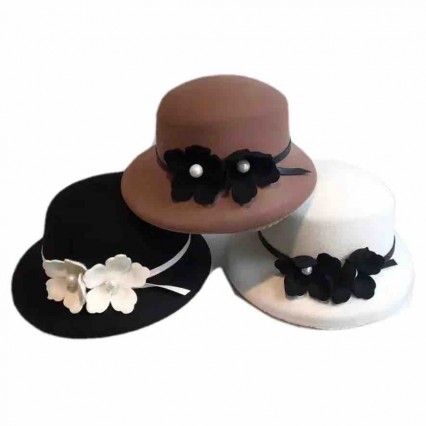 Fashion 100% australian wool felt hat floral bowler bucket felt hats women winter cloche fedora dressy hats Fashion 100% australian wool felt hat floral bowler bucket felt hats women winter cloche fedora dressy hats