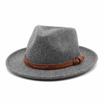 fashion chic men women 7 colors felt classic tear-drop fedora hats wide brim borsalino panama trilby jazz hat with leather belt fashion chic men women 7 colors felt classic tear-drop fedora hats wide brim borsalino panama trilby jazz hat with leather belt