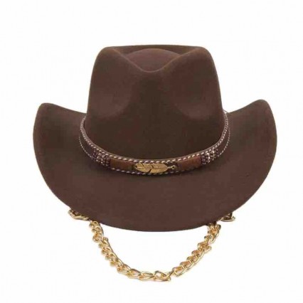 new fashion felt cowboy hats for sale cowgirl hat ranchers wide brim hat with leather belt & chain new fashion felt cowboy hats for sale cowgirl hat ranchers wide brim hat with leather belt & chain