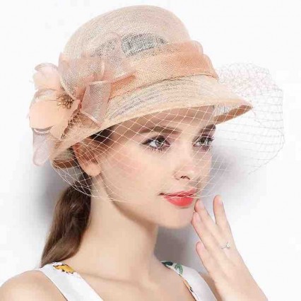 fashion mesh veil sinamay church hats elegant fancy women Kentucky Derby Dress Cloche sun Hat Fascinator tea Party Wedding hat fashion mesh veil sinamay church hats elegant fancy women Kentucky Derby Dress Cloche sun Hat Fascinator tea Party Wedding hat