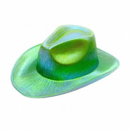 Neon Sparkly Glitter Space green Cowboy Hat Women Funny Metallic Space Shiny Cowboy Hats Flashing Party Hat Neon Sparkly Glitter Space green Cowboy Hat Women Funny Metallic Space Shiny Cowboy Hats Flashing Party Hat
