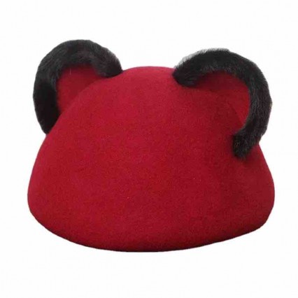 2024 new fashion chic women ladies 100% australia wool felt french beret hat ivy cap ladies dressy fluffy cat ear hats 2024 new fashion chic women ladies 100% australia wool felt french beret hat ivy cap ladies dressy fluffy cat ear hats