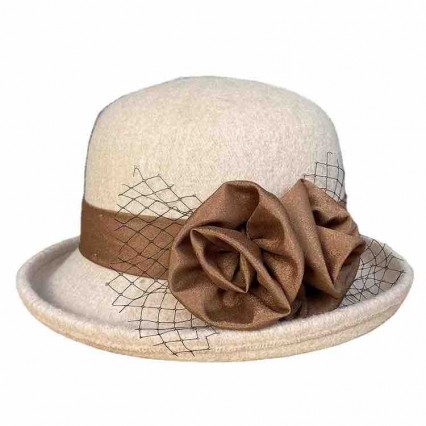 6 colors Fashion chic ladies elegant Wool felt bowler hat women satin flowers formal hats dress hats for women 6 colors Fashion chic ladies elegant Wool felt bowler hat women satin flowers formal hats dress hats for women