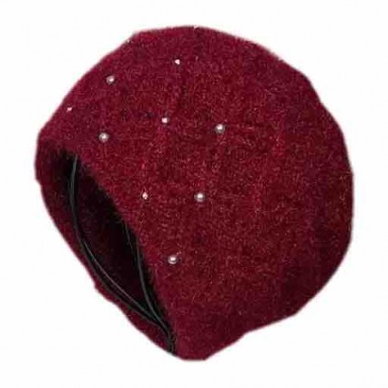 6 colors fashion chic women winter Warm Chunky Stretch wool jacquard knit hats beanie Skull Thick Ski hat with pearls 6 colors fashion chic women winter Warm Chunky Stretch wool jacquard knit hats beanie Skull Thick Ski hat with pearls