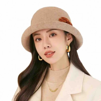 Fashion chic ladies elegant Wool felt bowler hat women rhinestone buckle formal hats dress hats for women Fashion chic ladies elegant Wool felt bowler hat women rhinestone buckle formal hats dress hats for women
