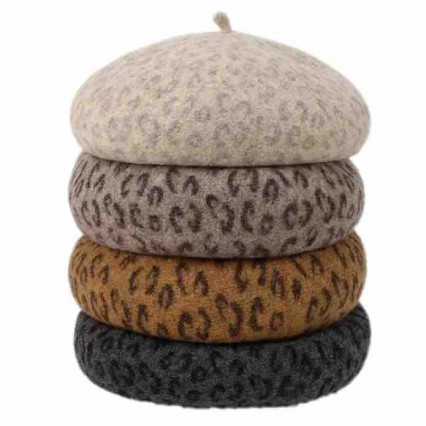 ready to ship wool leopard print beret hat fashion women ladies winter warm french beret hat artist painter hats ready to ship wool leopard print beret hat fashion women ladies winter warm french beret hat artist painter hats