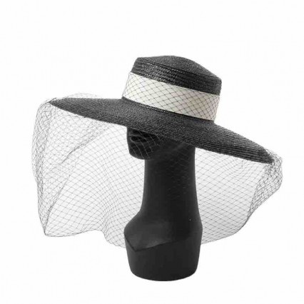 new black white Women's Kentucky Derby Sun Hats Church Party Wedding Dress Organza sun hat for women with flower & pearls new black white Women's Kentucky Derby Sun Hats Church Party Wedding Dress Organza sun hat for women with flower & pearls