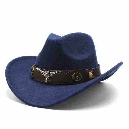 new fashion men womens unisex blue felt cowgirl hat western cattlemen cowboy hats men with leather band new fashion men womens unisex blue felt cowgirl hat western cattlemen cowboy hats men with leather band